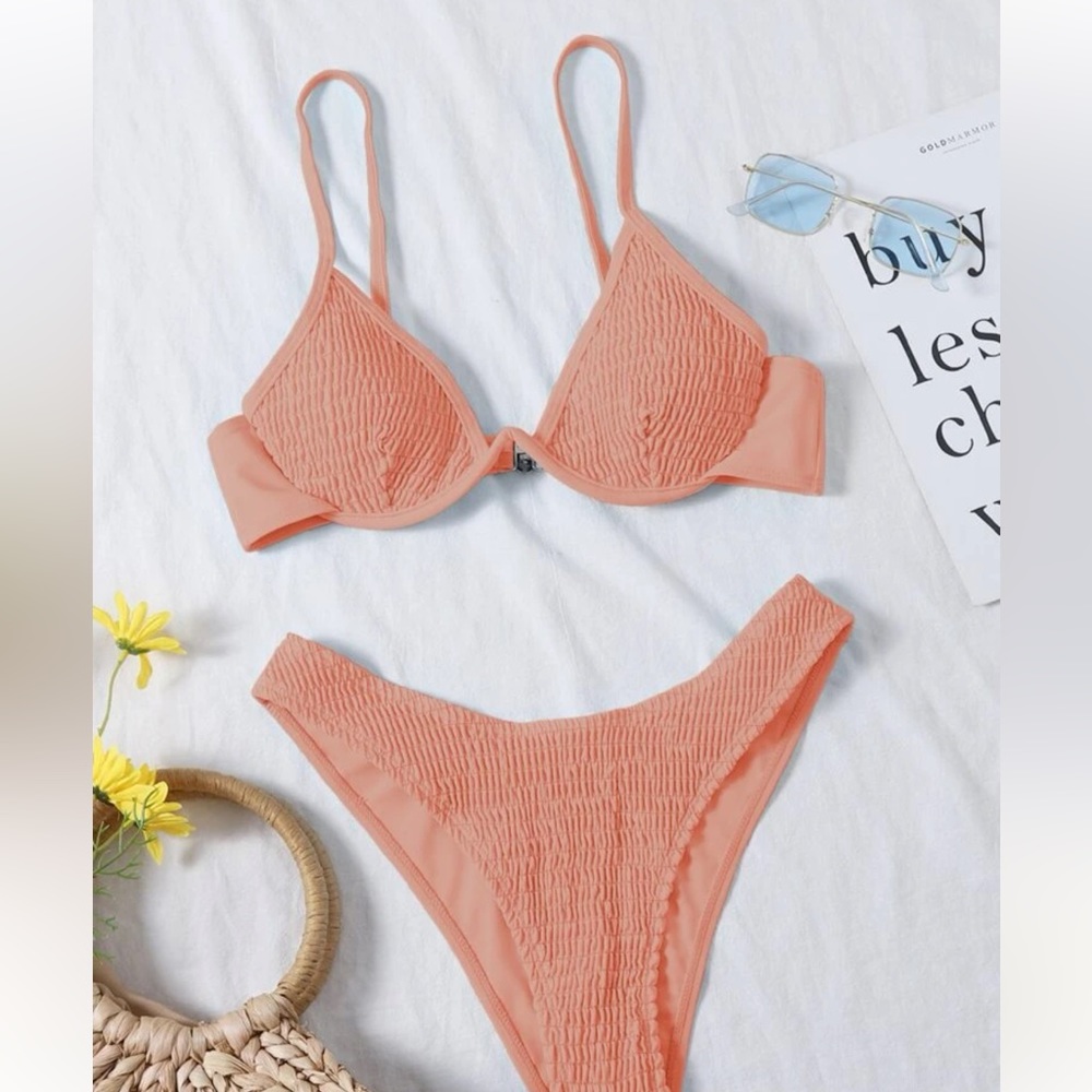 Peach Color Size Small Bikini